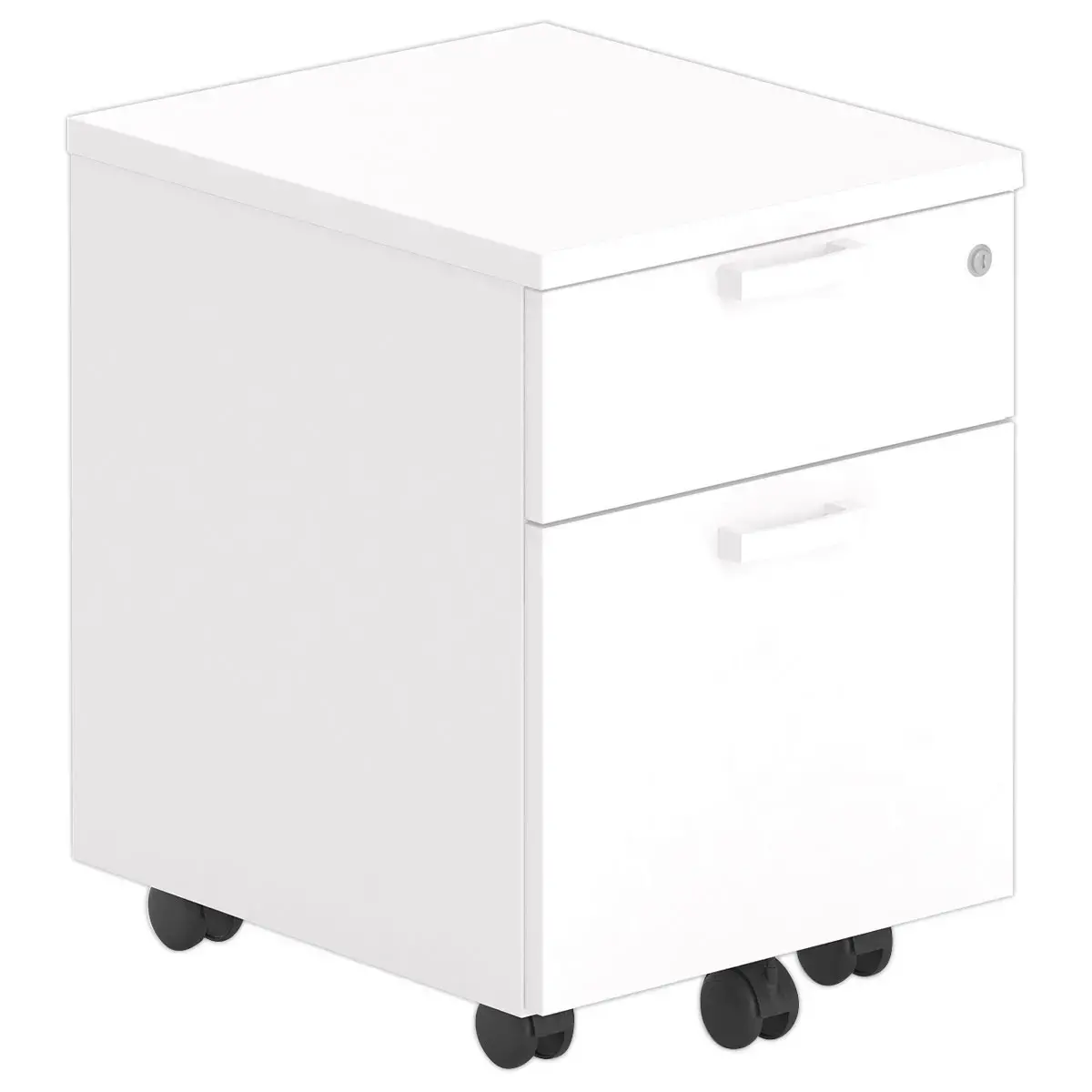 Caisson mobile 2 tiroirs - Blanc