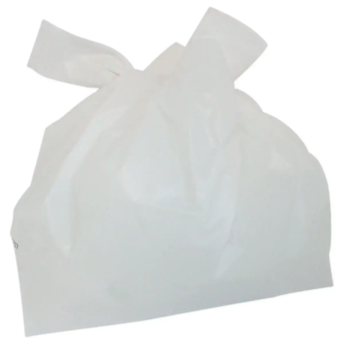 500 Sacs à bretelles en polyethylène réutilisables BLANC