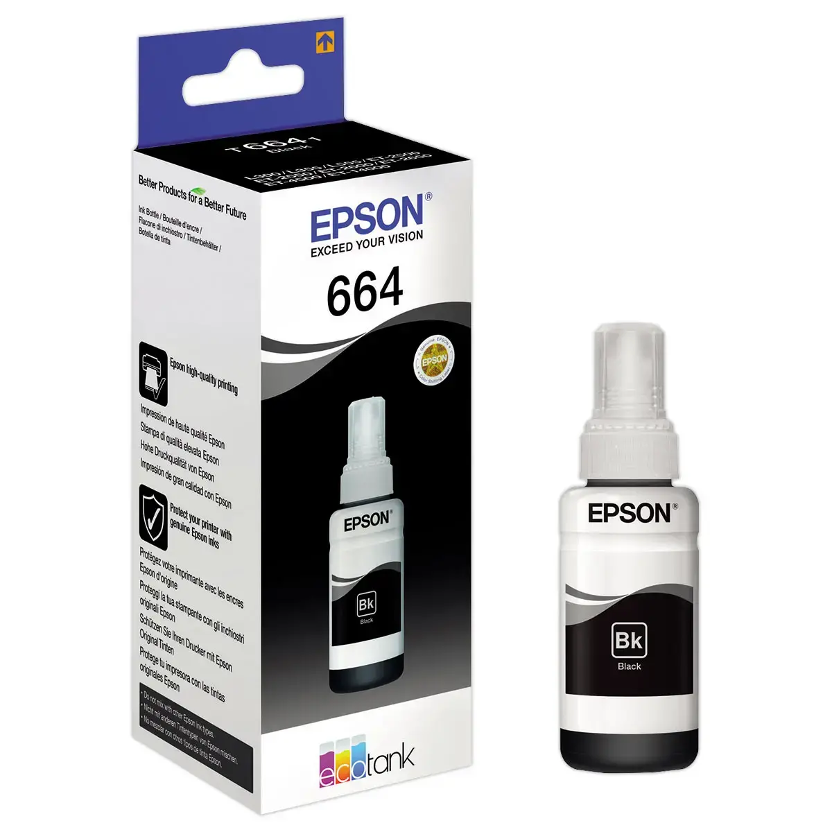 Recharge Jet d'encre EPSON T6641 noir