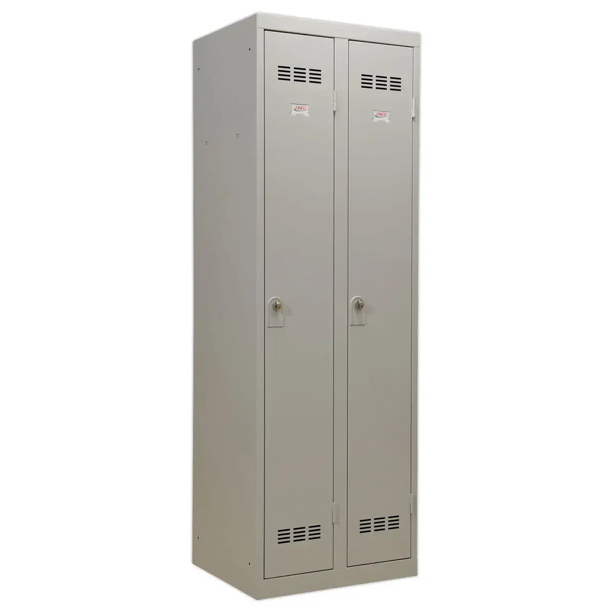 Vestiaire industrie propre 2 colonnes H.180 x L.60 cm Gris.