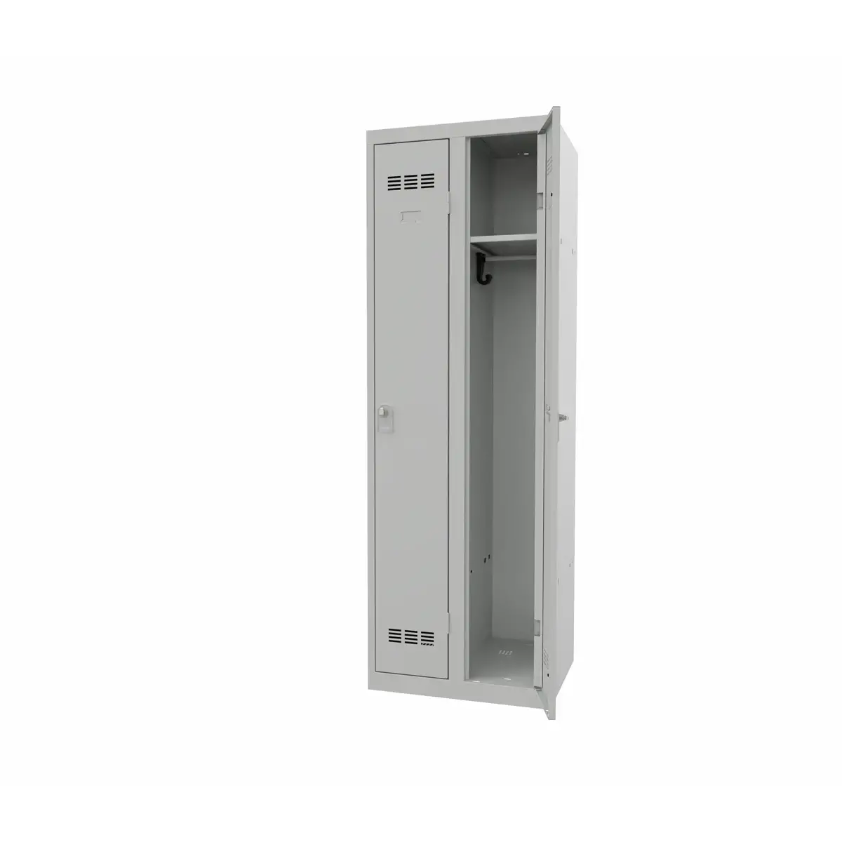 Vestiaire industrie propre 2 colonnes H.180 x L.60 cm Gris.