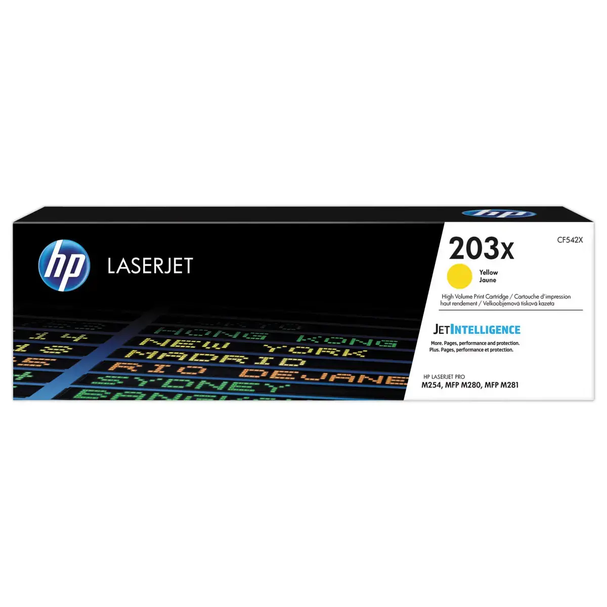 HP 203X CF542X toner jaune Grande capacité - HP