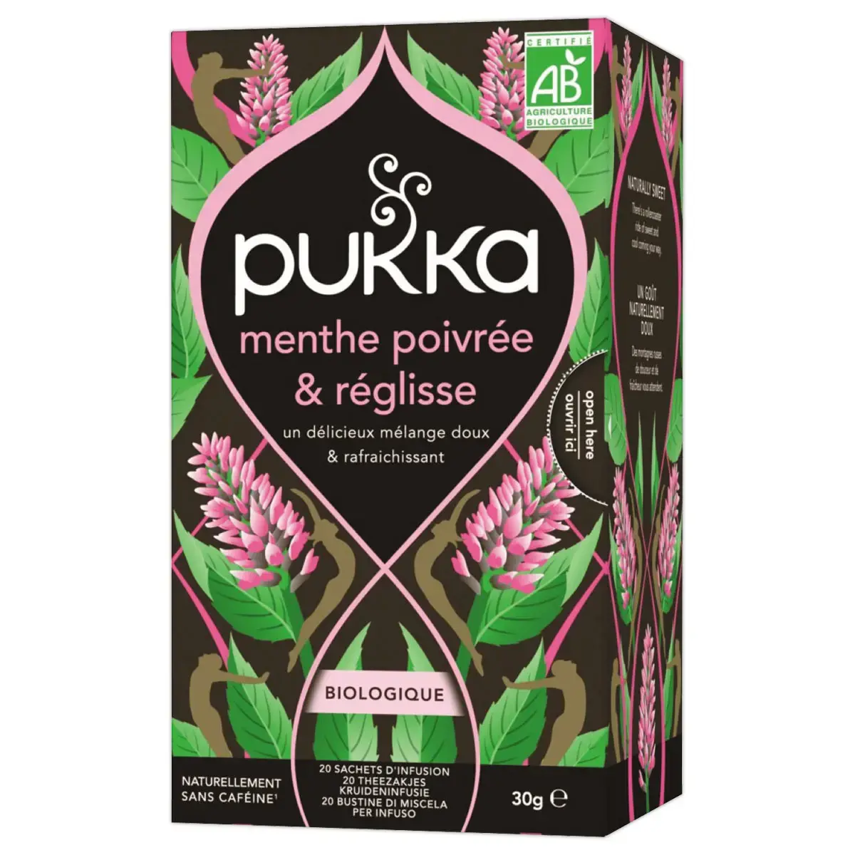 20 Sachets d'infusion bio - Menthe poivrée et réglisse - Pukka