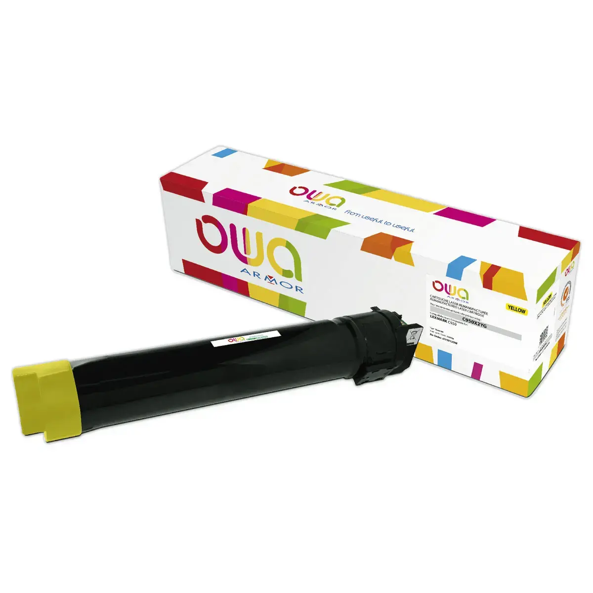 Toner &eacute;quivalent Lexmark C950X2YG - Jaune - Owa 