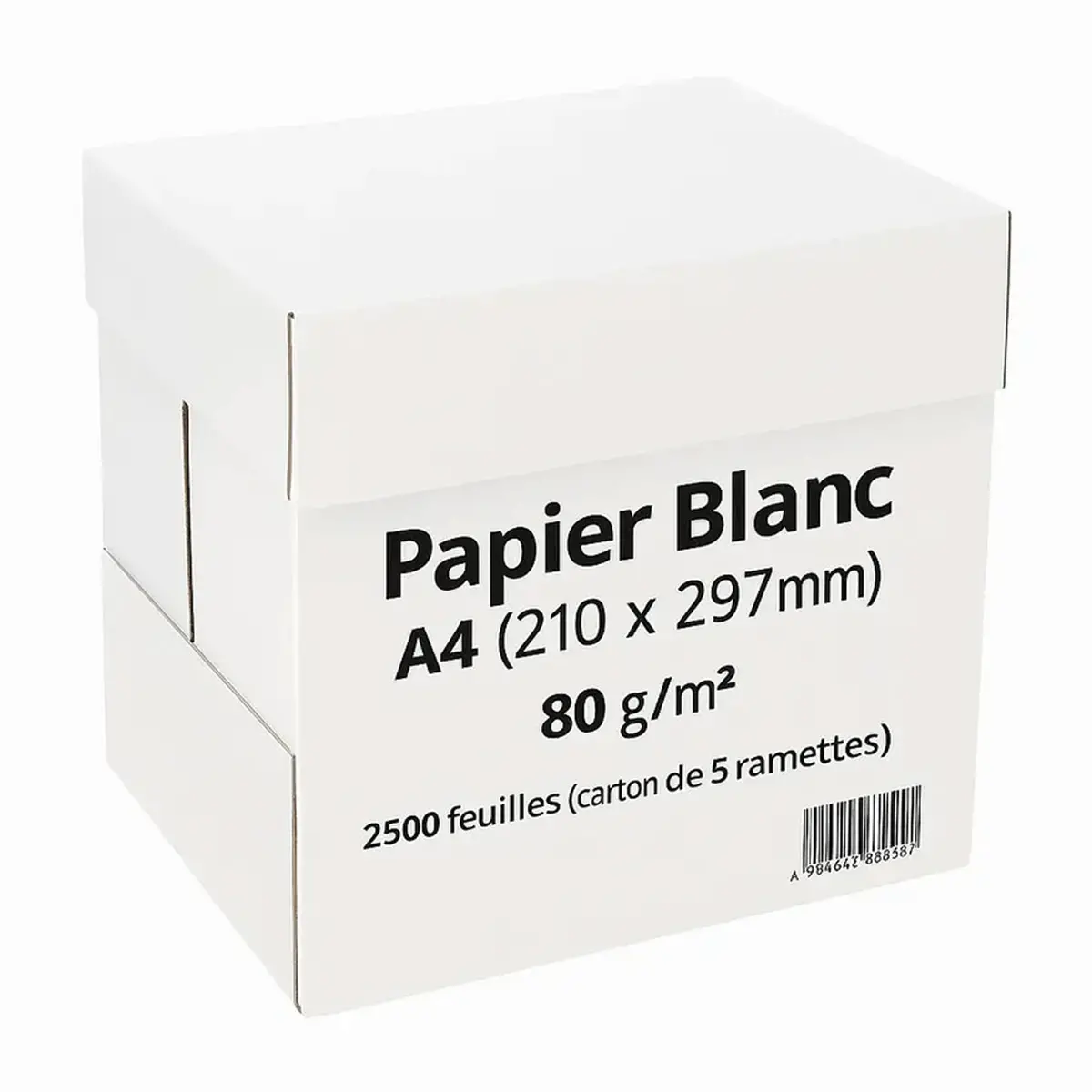 5 ramettes de papier blanc A4 &Eacute;conomique 80g 