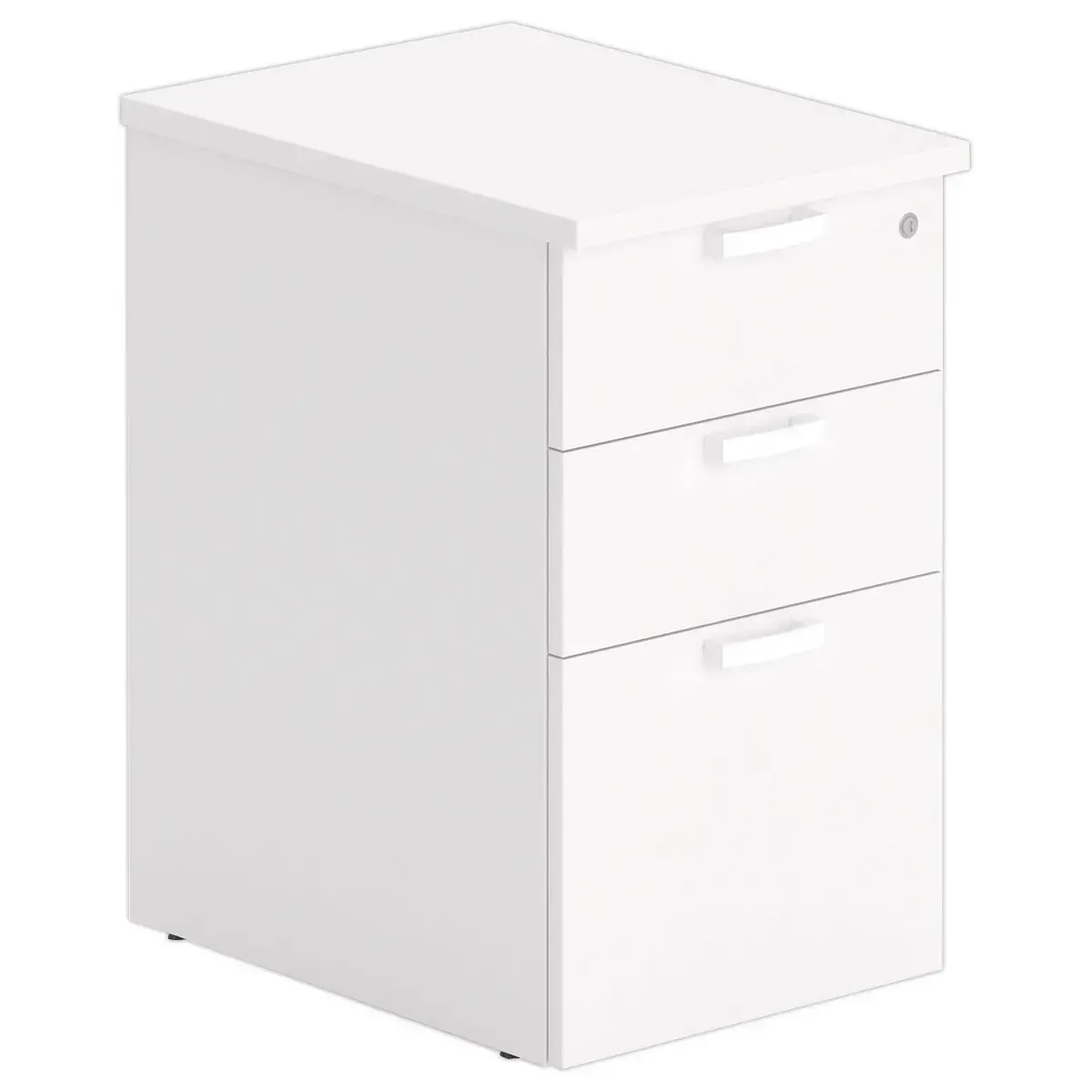 Caisson 3 tiroirs - Blanc - P 60 cm