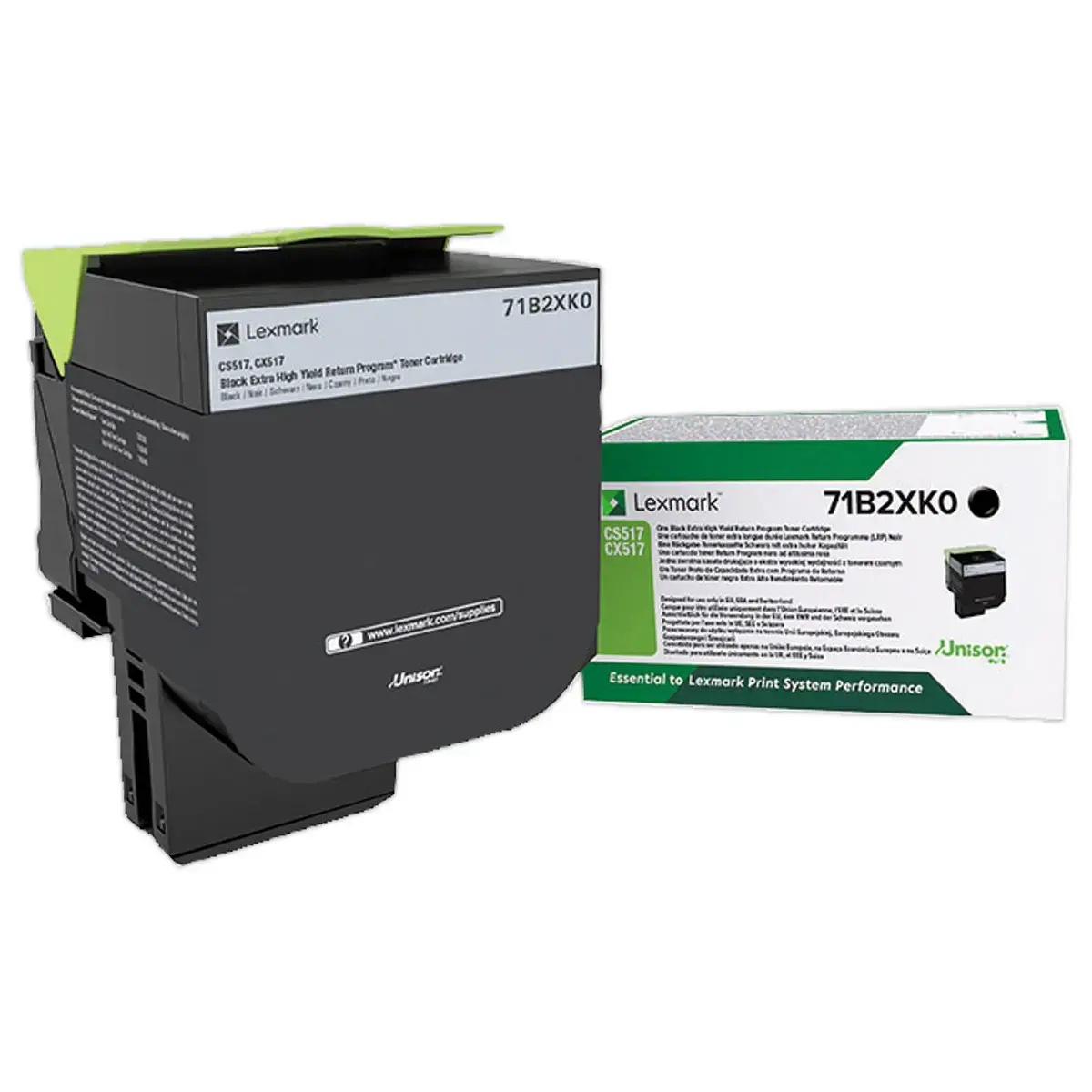 Toner LEXMARK 712 noir THC 71B2XK0