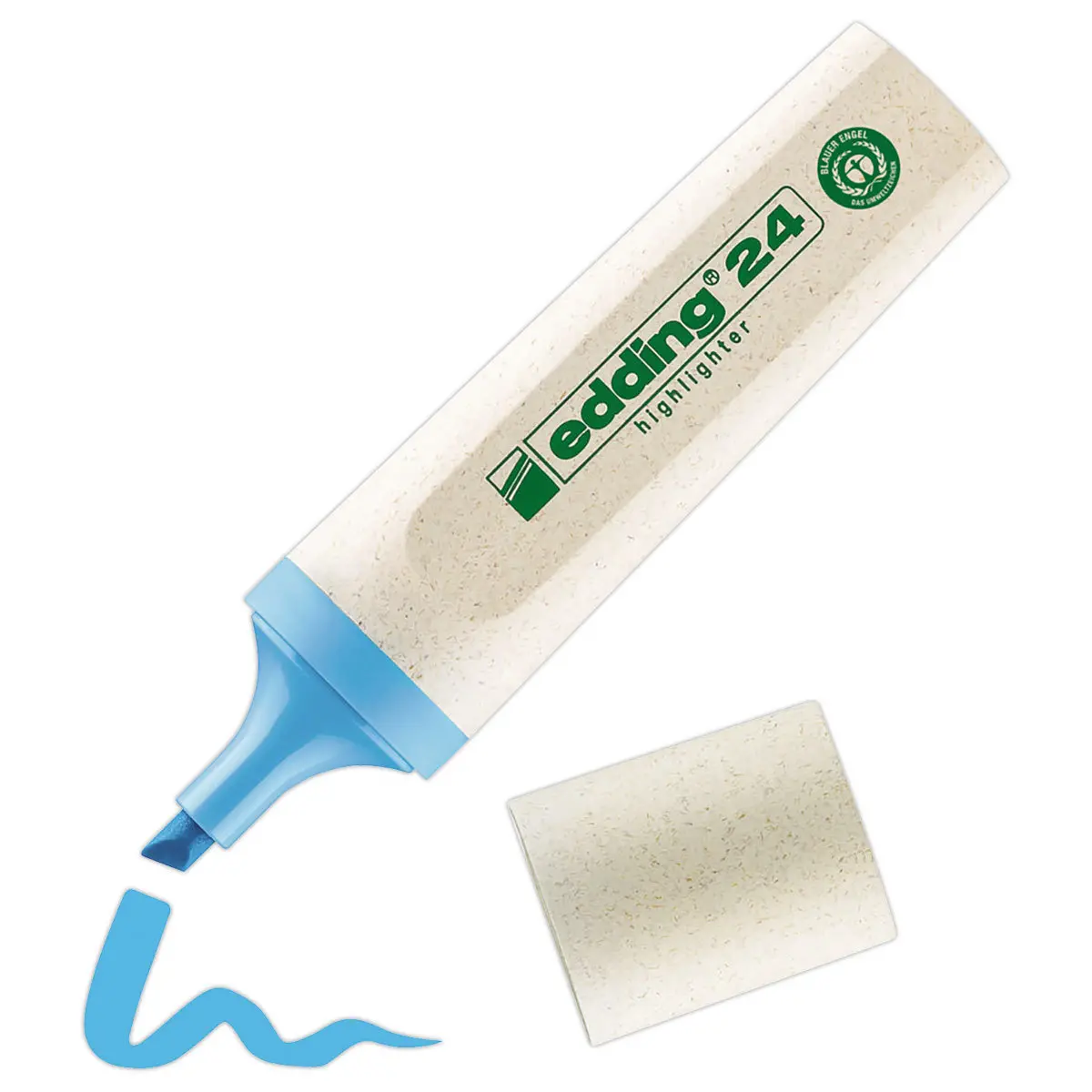 Surligneur - pointe large - ECOLINE E24 - bleu clair - EDDING 