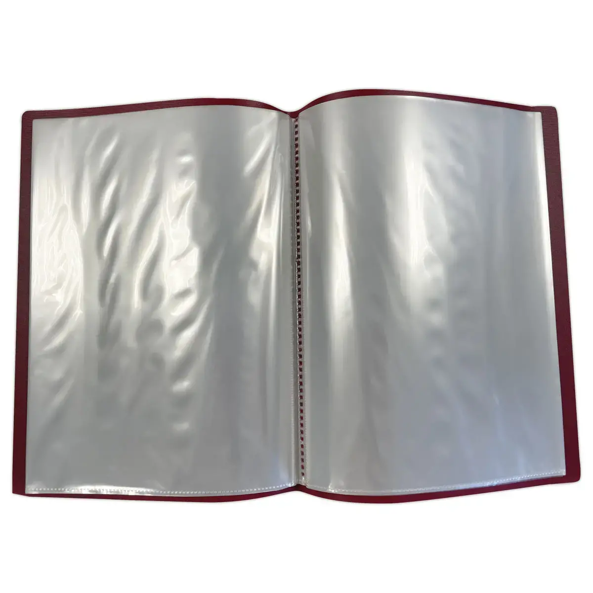 Protège-documents - A4 - 30 poches - bordeaux - FIDUCIAL