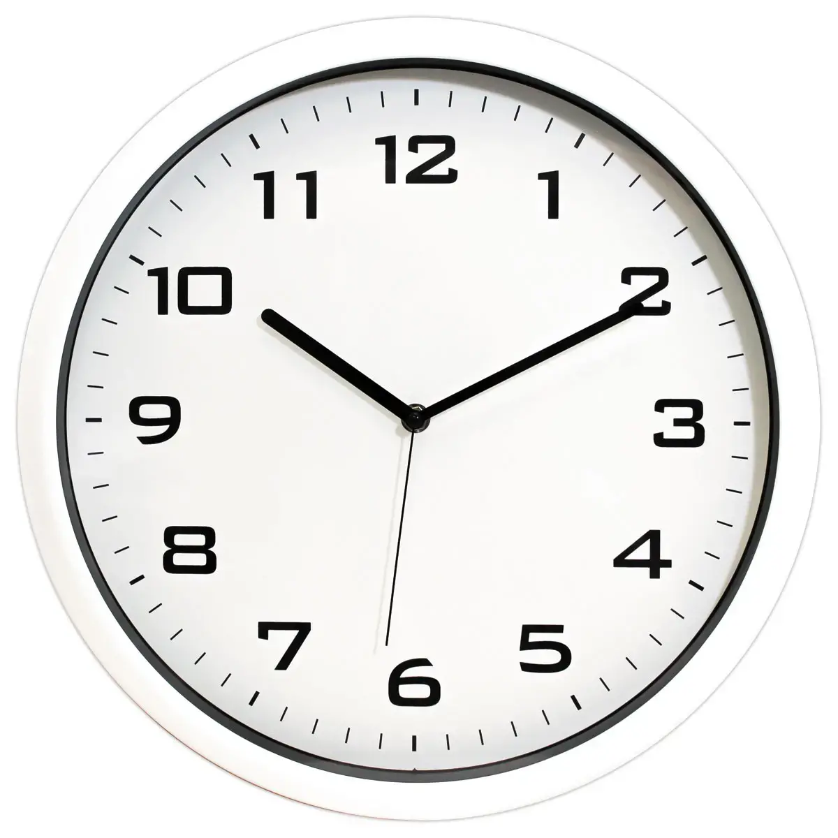 Horloge Quartz 38 cm silencieuse FIDUCIAL blanc