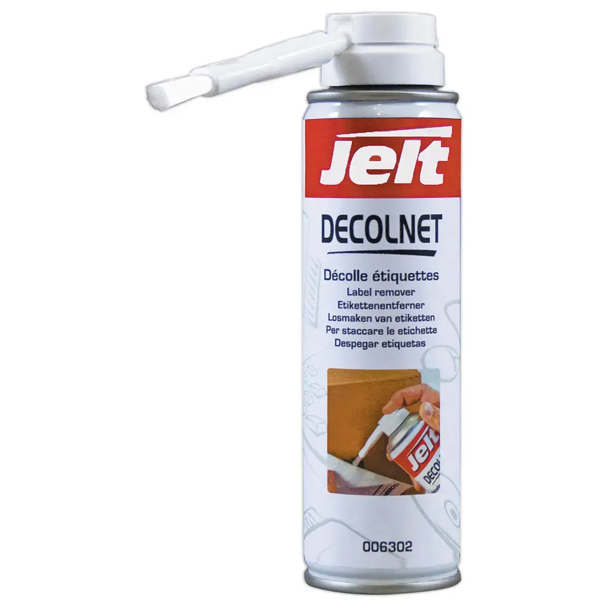 Aérosol Decolnet decolle étiquette JELT 210ml