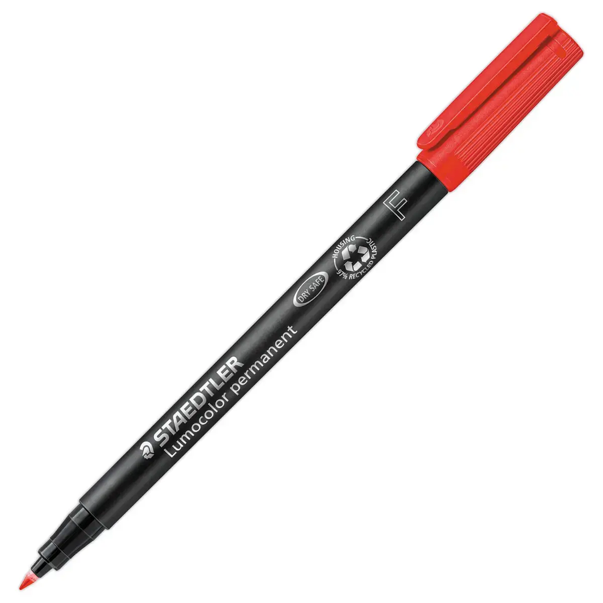 Feutre permanent universel Lumocolor - 0.6 mm - Rouge - STAEDTLER 