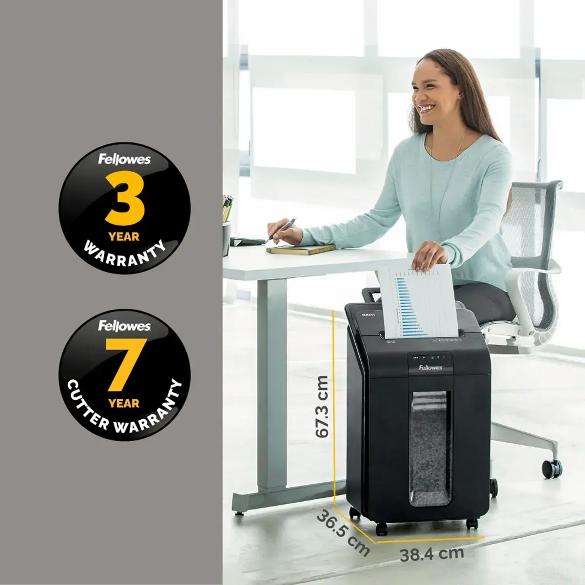 Destructeur AutoMax 100M Mini-Cut - FELLOWES 