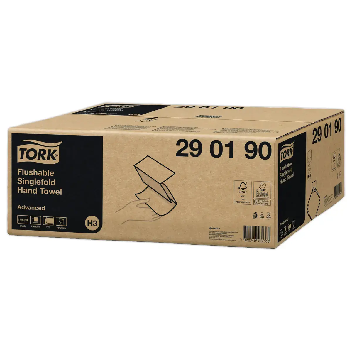 15 Essuie-mains pliés en V H3 - Tork
