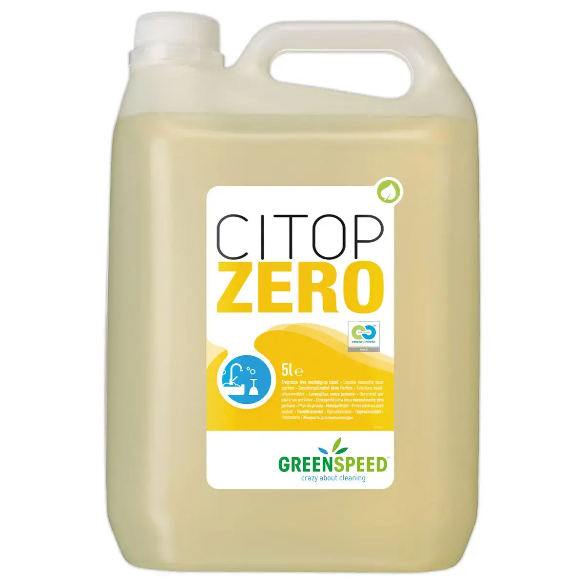 Bidon 5 litres de liquide vaisselle CITOP ZERO