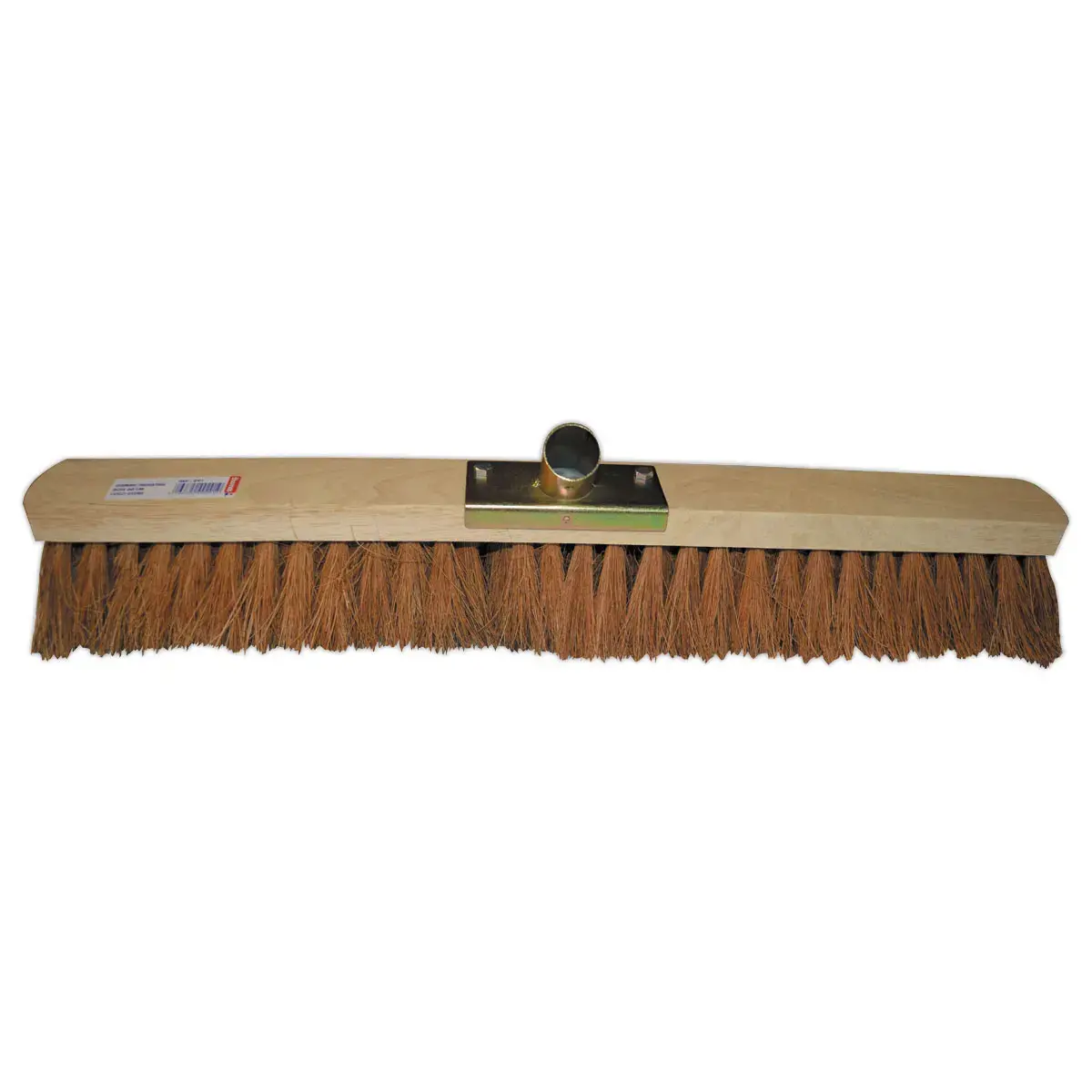 Brosse balai en coco avec douille en fer - Pour manche 28 mm - 60 cm