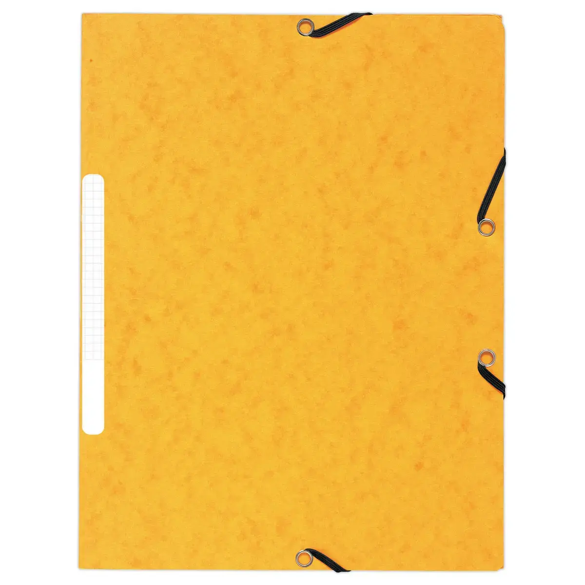 10 Chemises 3 rabats à élastiques 360 g - Dos de 1,5 cm - Jaune - EXACOMPTA