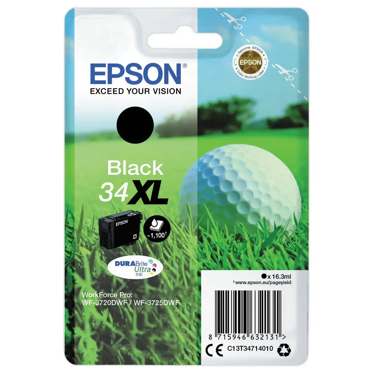 Cartouche Epson T347XL N&deg;34 noire 