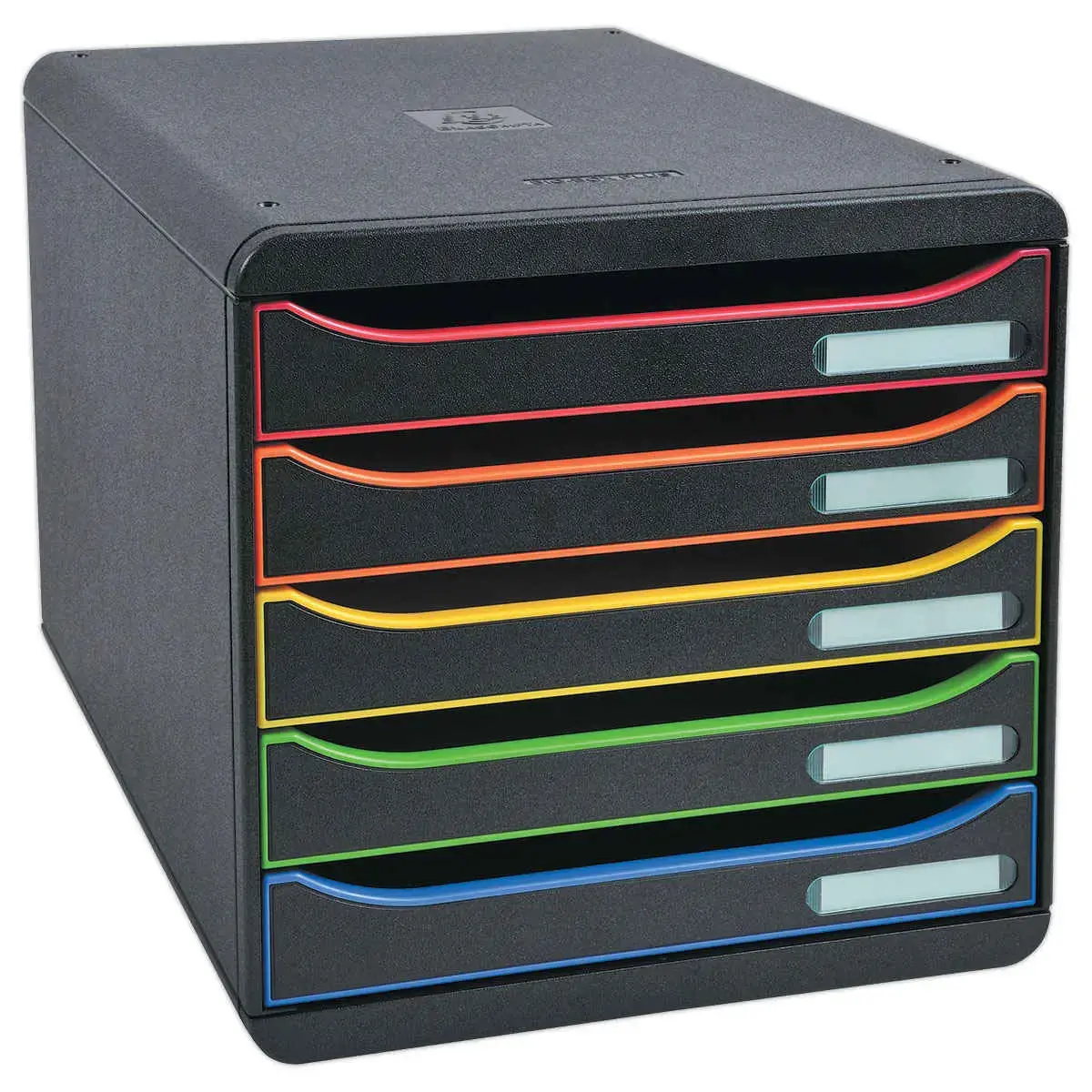 Module de rangement - 5 tiroirs - A4+ - Noir - EXACOMPTA