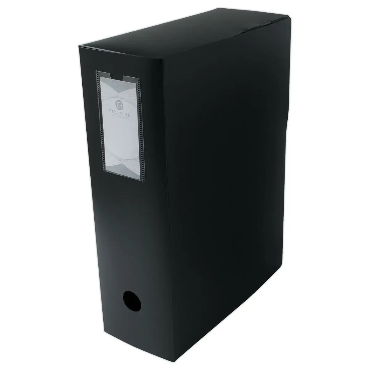 Boîte de classement polypropylène opaque - Dos 10 cm - Noir - Fiducial