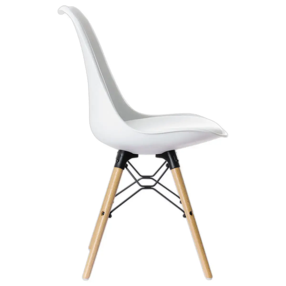 2 Chaises DOGEWOOD pied hêtre assise blanche montées