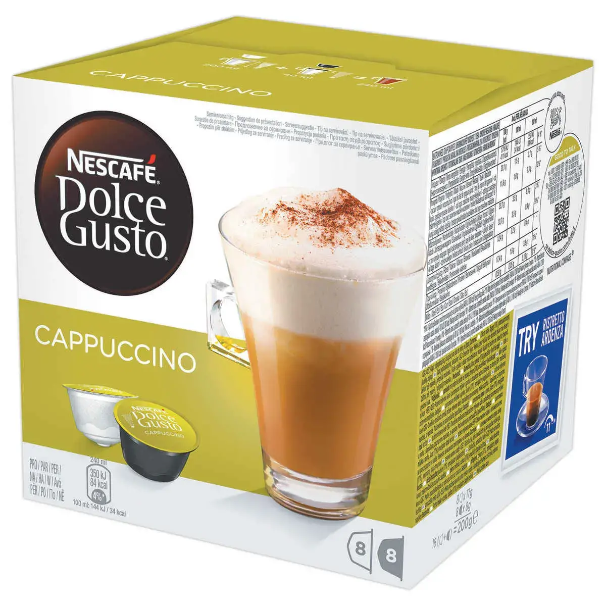 16 NESCAFE DOLCE GUSTO CAPPUCCINO