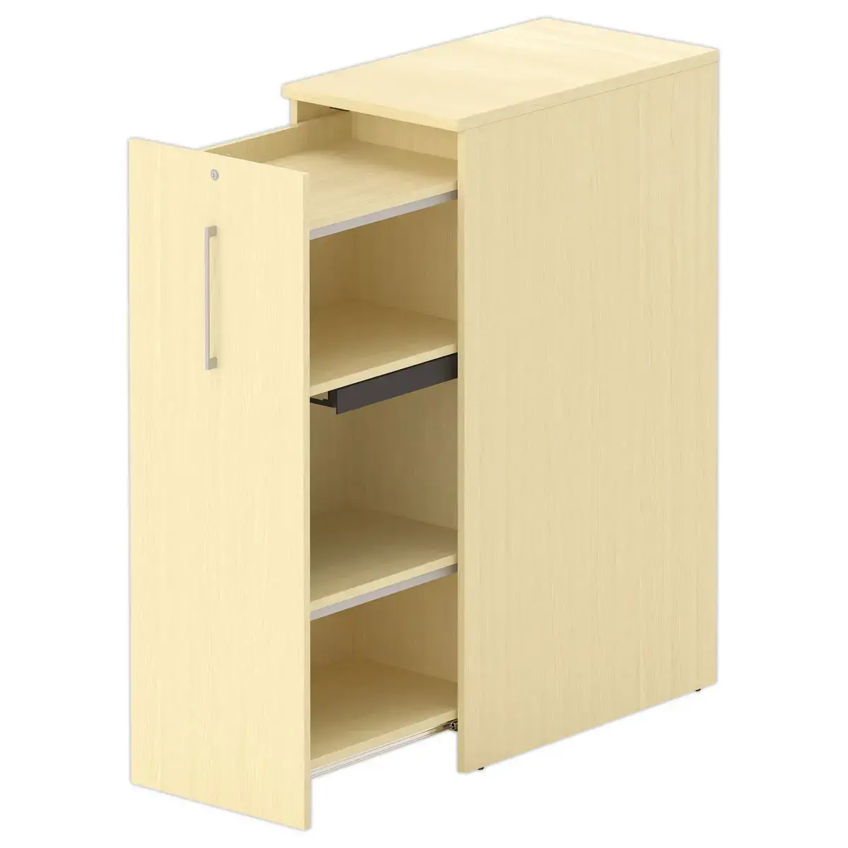 Armoire Orga Tower - Ouverture &agrave; gauche - H 130 cm - H&ecirc;tre 