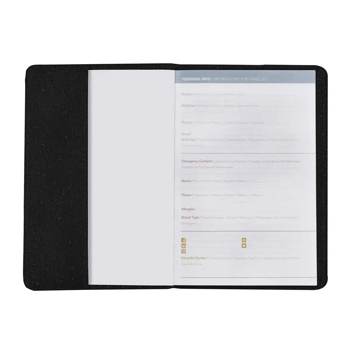Agenda semainier AFFAIRES COLOR ML Ella - 10x15 cm - Beige - Décembre à décembre - QUO VADIS