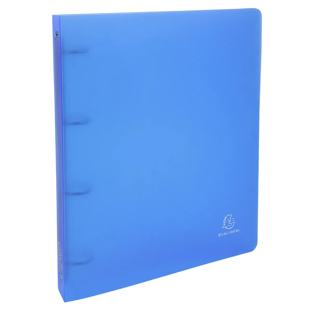 Classeur polypropylène chromaline A4 - 4 anneaux - Bleu clair - Exacompta