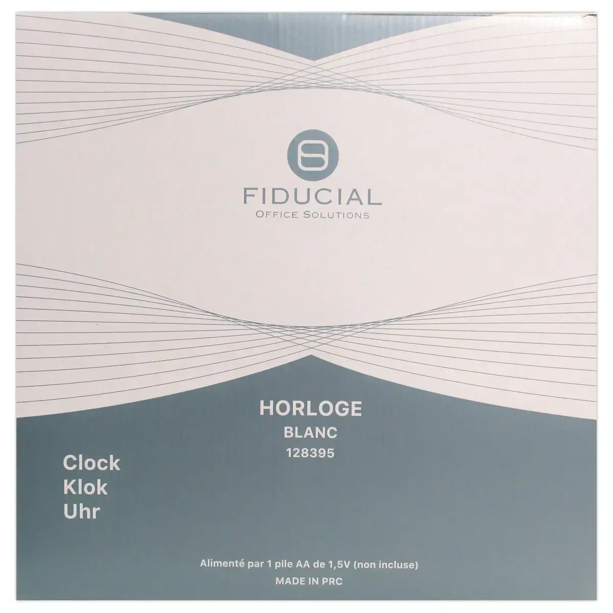 Horloge murale à quartz FIDUCIAL - blanc