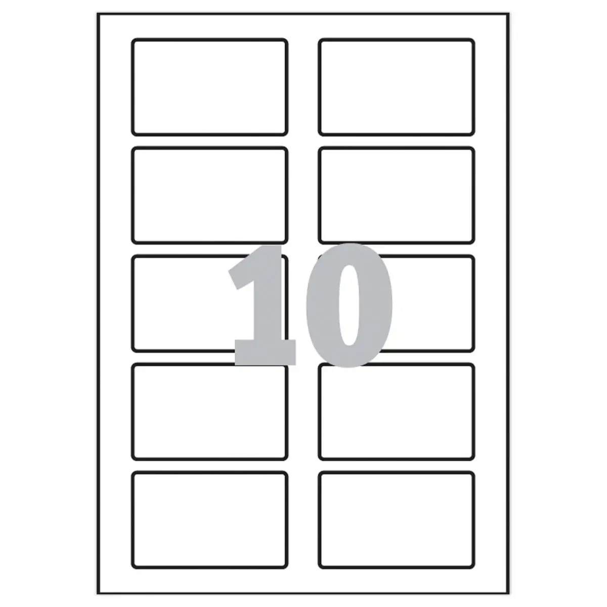 150 Badges adhésifs personnalisables - 8 x 5 cm - AVERY