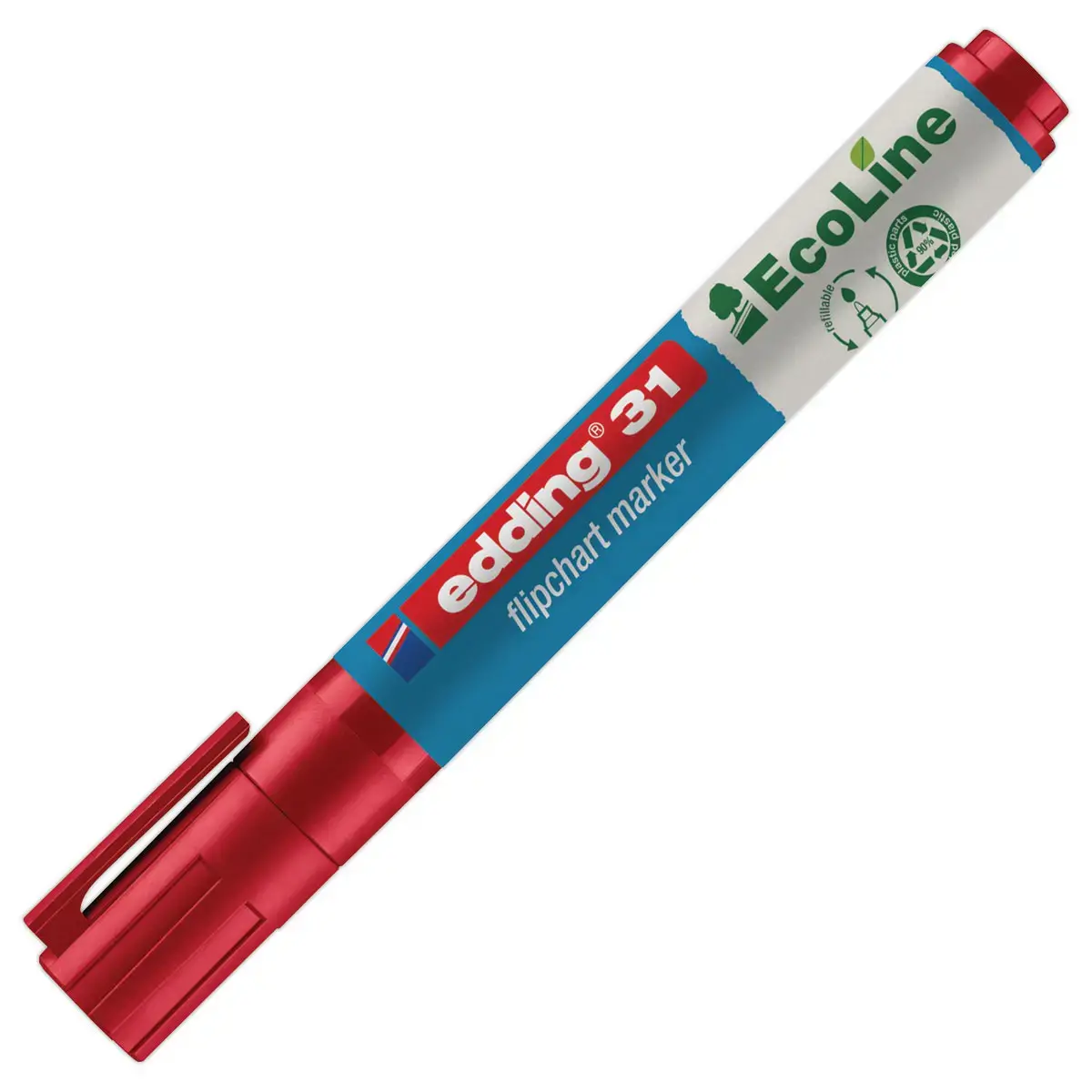 Marqueur pour chevalets Ecoline - E31 - rouge - Edding