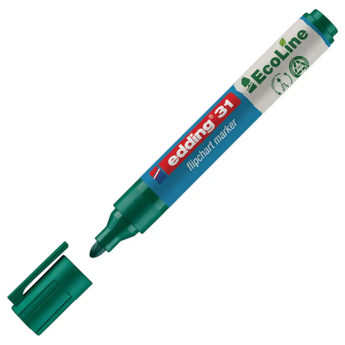 Marqueur pour chevalets Ecoline - E31 - vert - EDDING