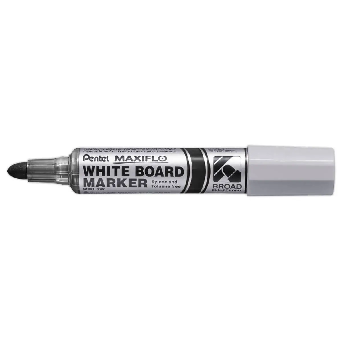Marqueur tableau blanc - Pointe très large - Noir - PENTEL