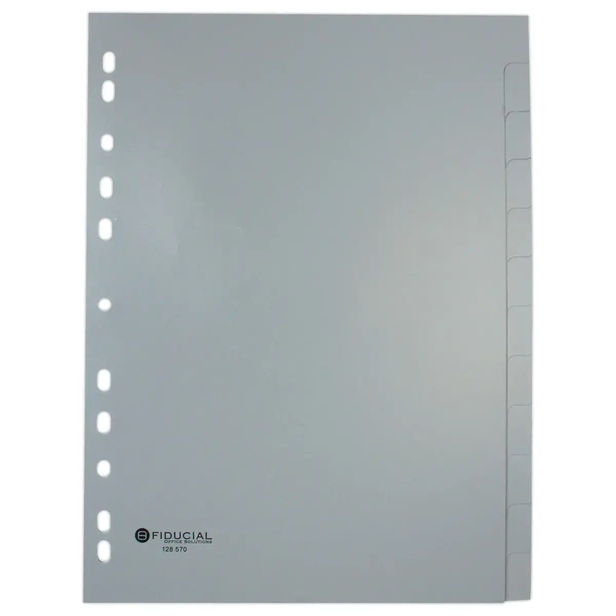 Jeu d'intercalaires - polypropyl&egrave;ne souple - 12 touches - FIDUCIAL 