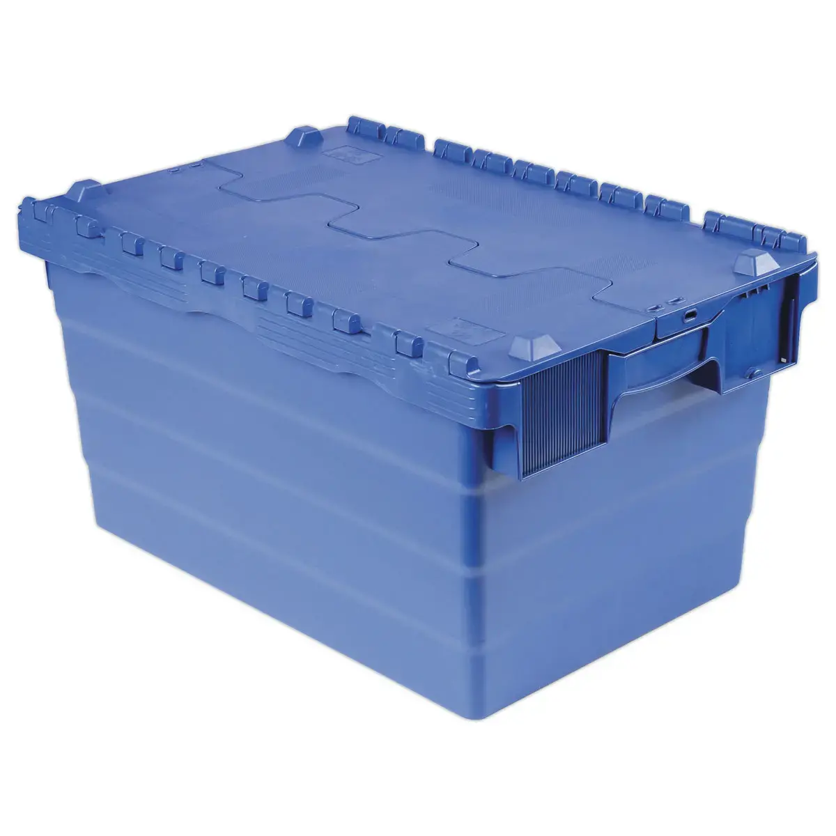 Bac navette gerbable 54 litres bleu