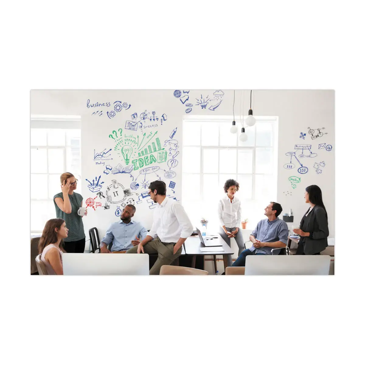 Rouleau tableau blanc Wrap Up - Surface magn&eacute;tique - 101 x 300 cm - LEGAMASTER 