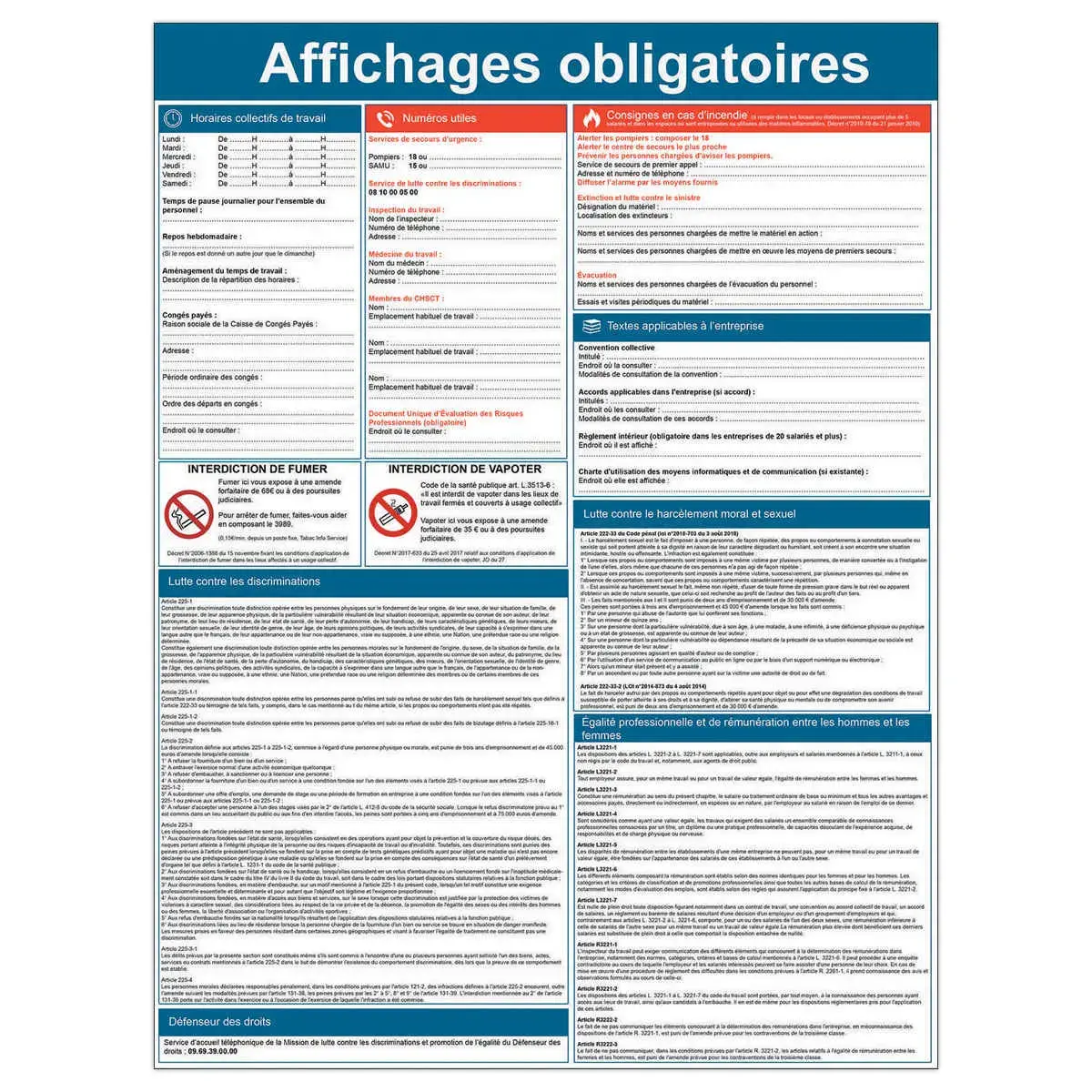 Panneau affichage obligatoire – Viso