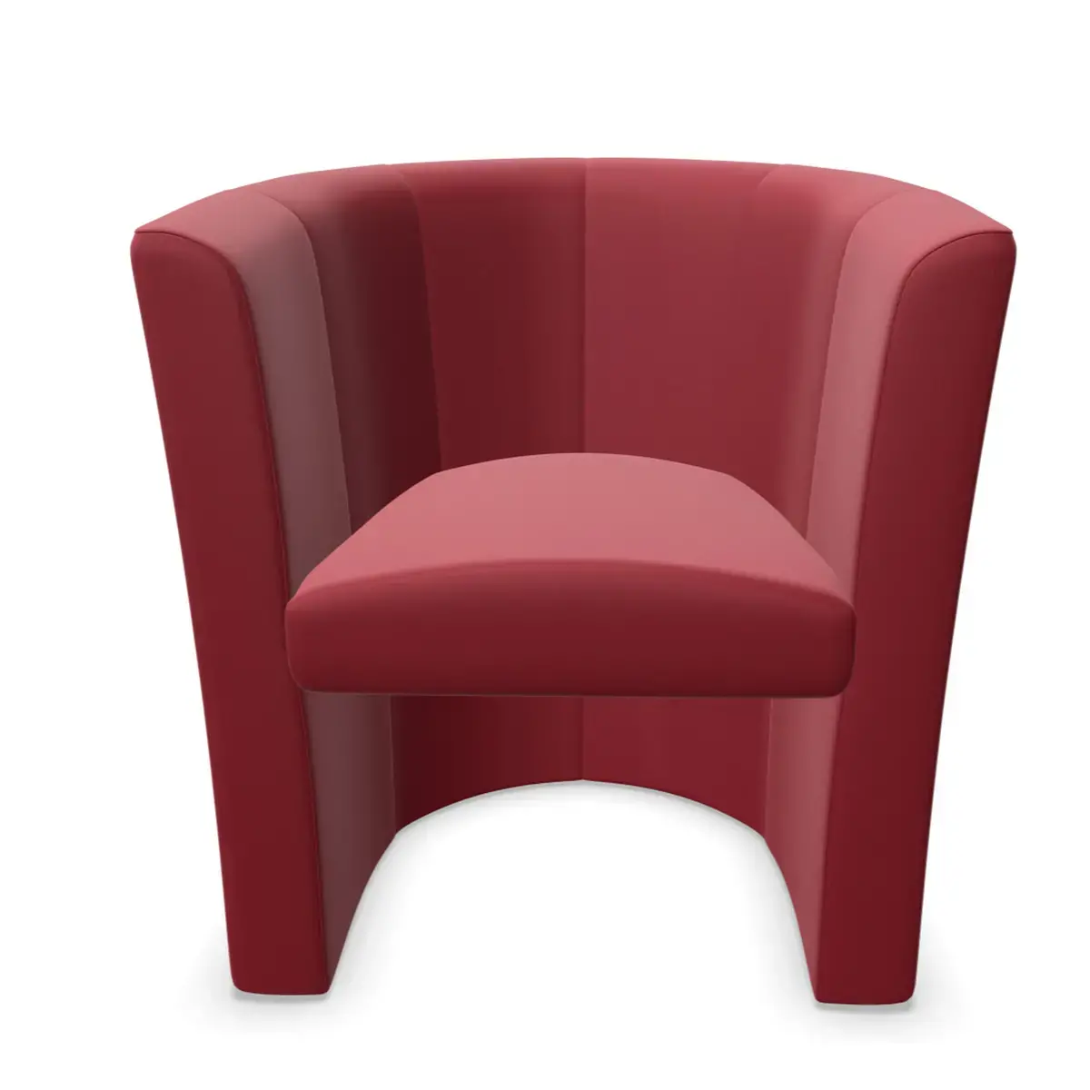 Si&egrave;ge une place simili cuir rouge 