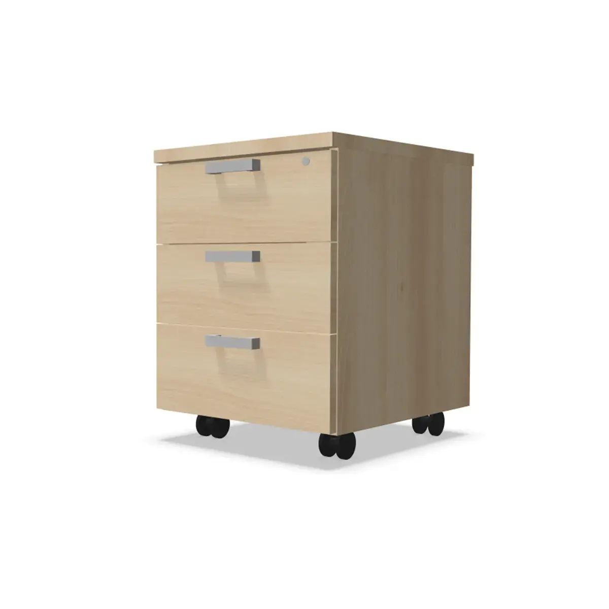 Caisson mobile 3 tiroirs - Acacia clair