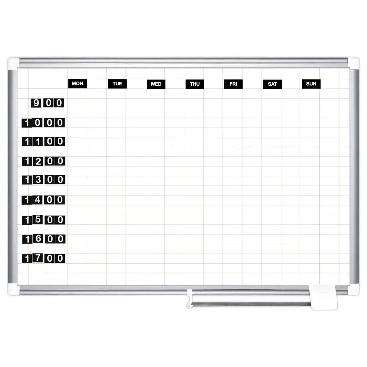 Planning magn&eacute;tique Kanban - 120 x 90 cm - Cases 5 x 2,5 cm - BI OFFICE 