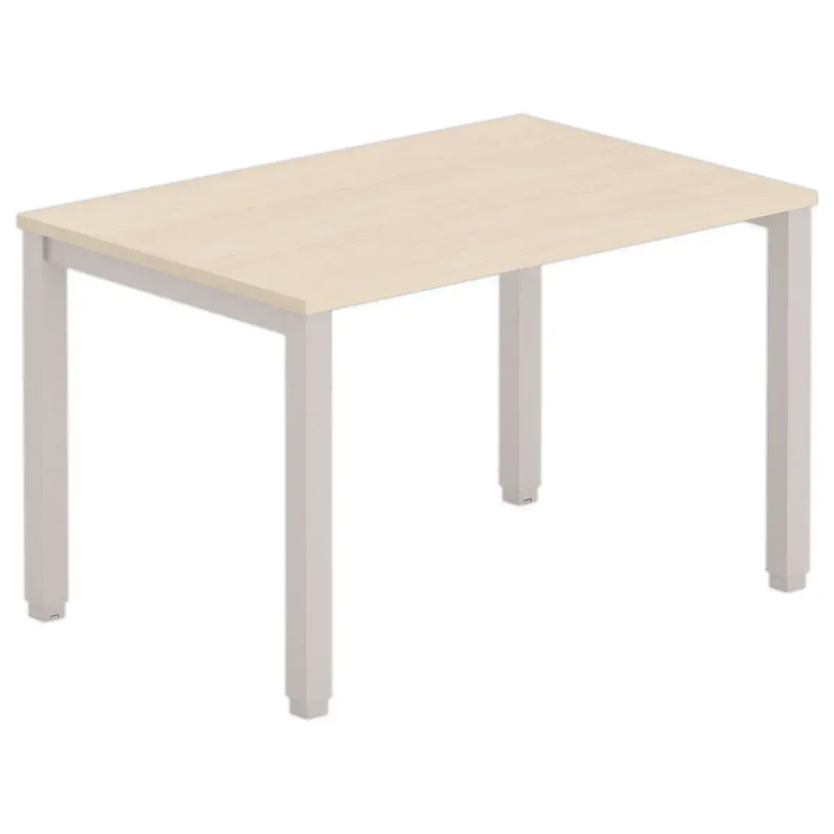 Bureau BRUXELLES 120 x 80 acacia - pieds aluminium