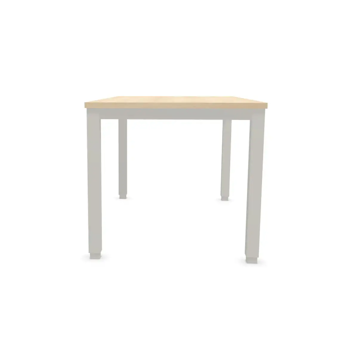 Bureau BRUXELLES 140 x 80 acacia - pieds aluminium 
