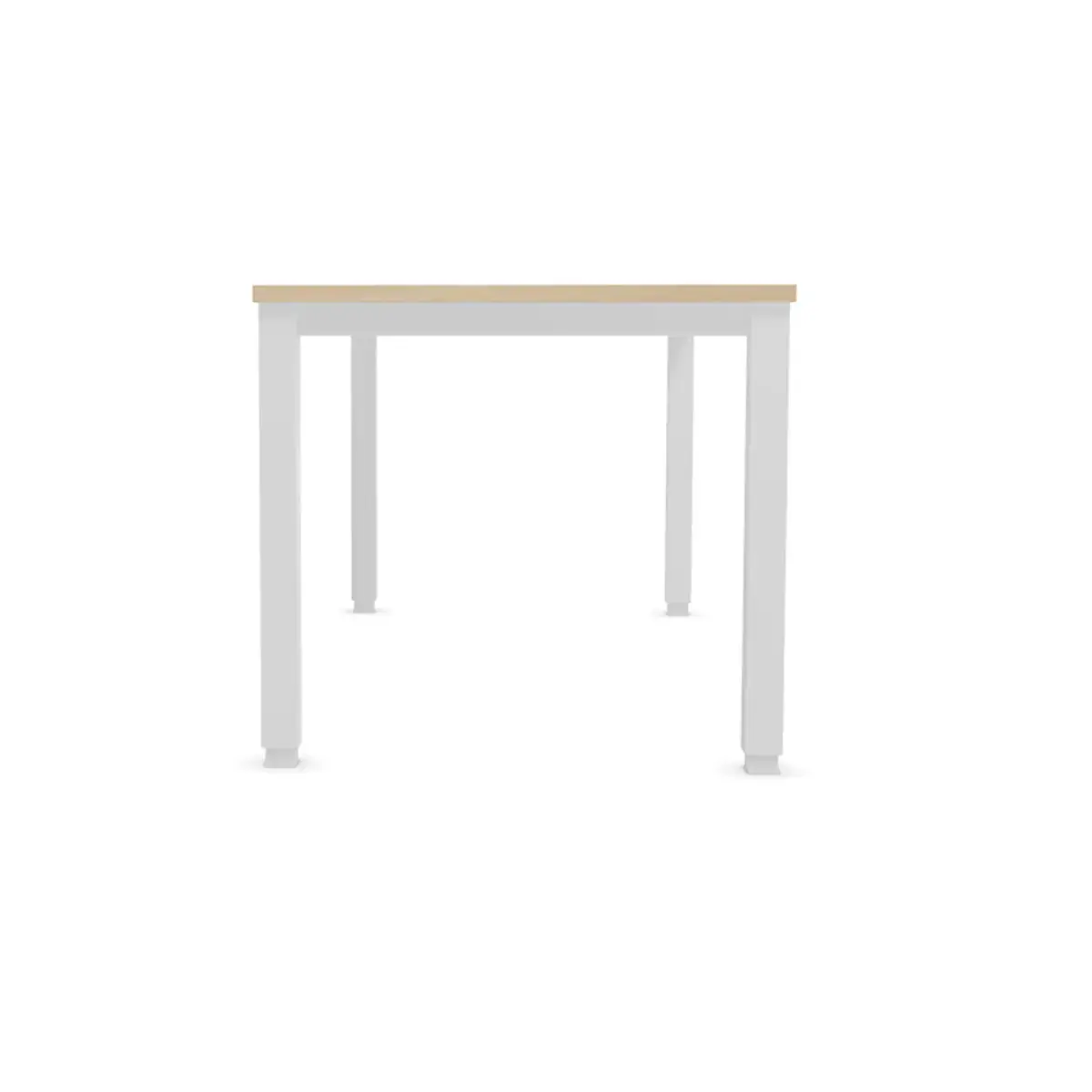 Bureau BRUXELLES 180 x 80 acacia - pieds blancs