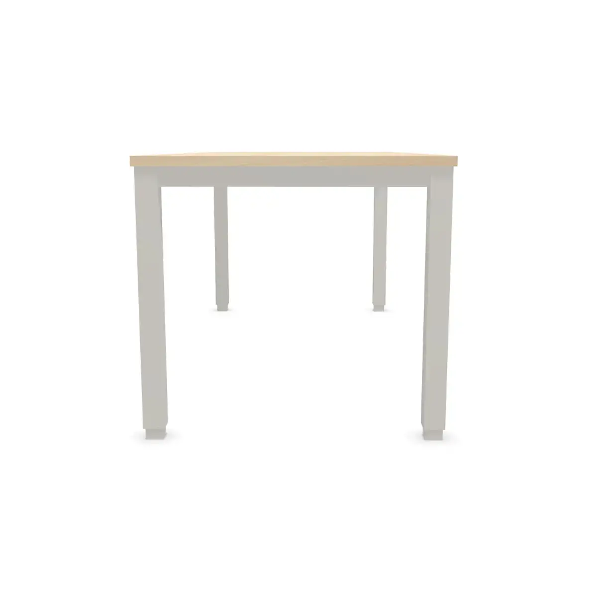 Bureau BRUXELLES 180 x 80 acacia - pieds aluminium