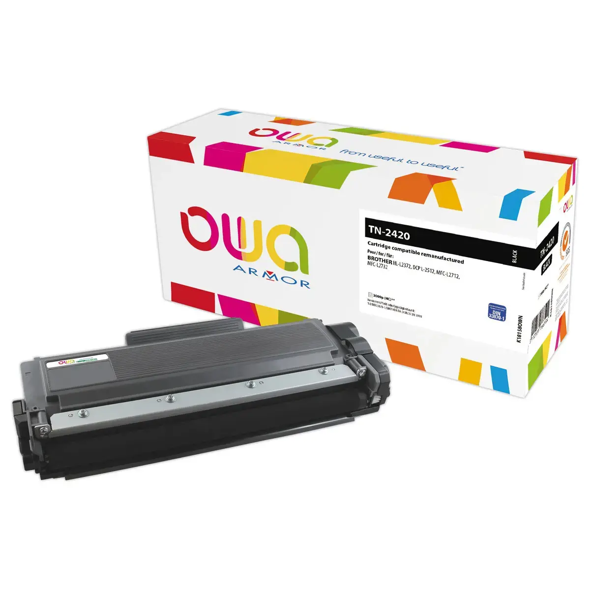Toner éq. BROTHER TN-2420 - Haute capacité - Noir - OWA