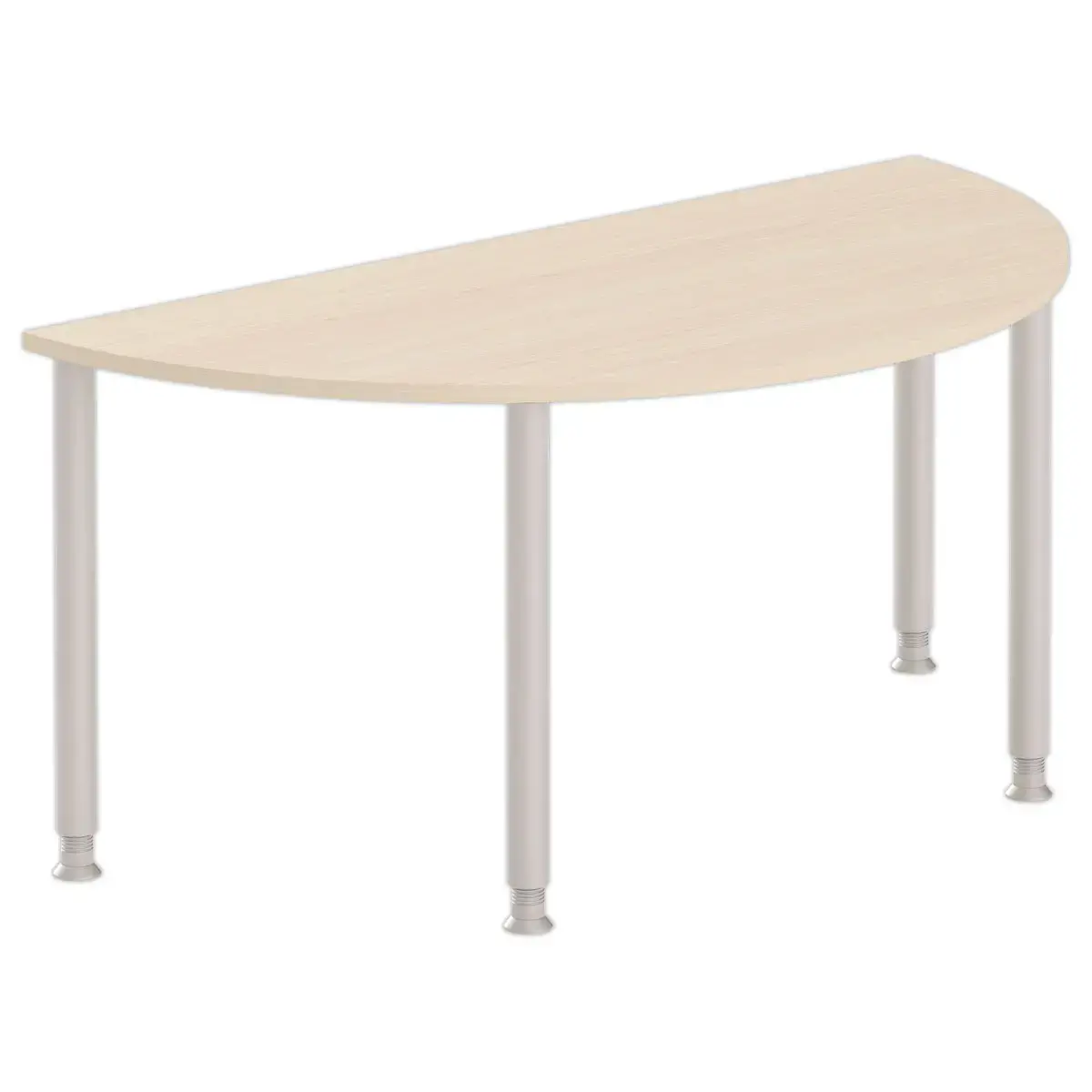 Complément demi rond 160 acacia clair/alu