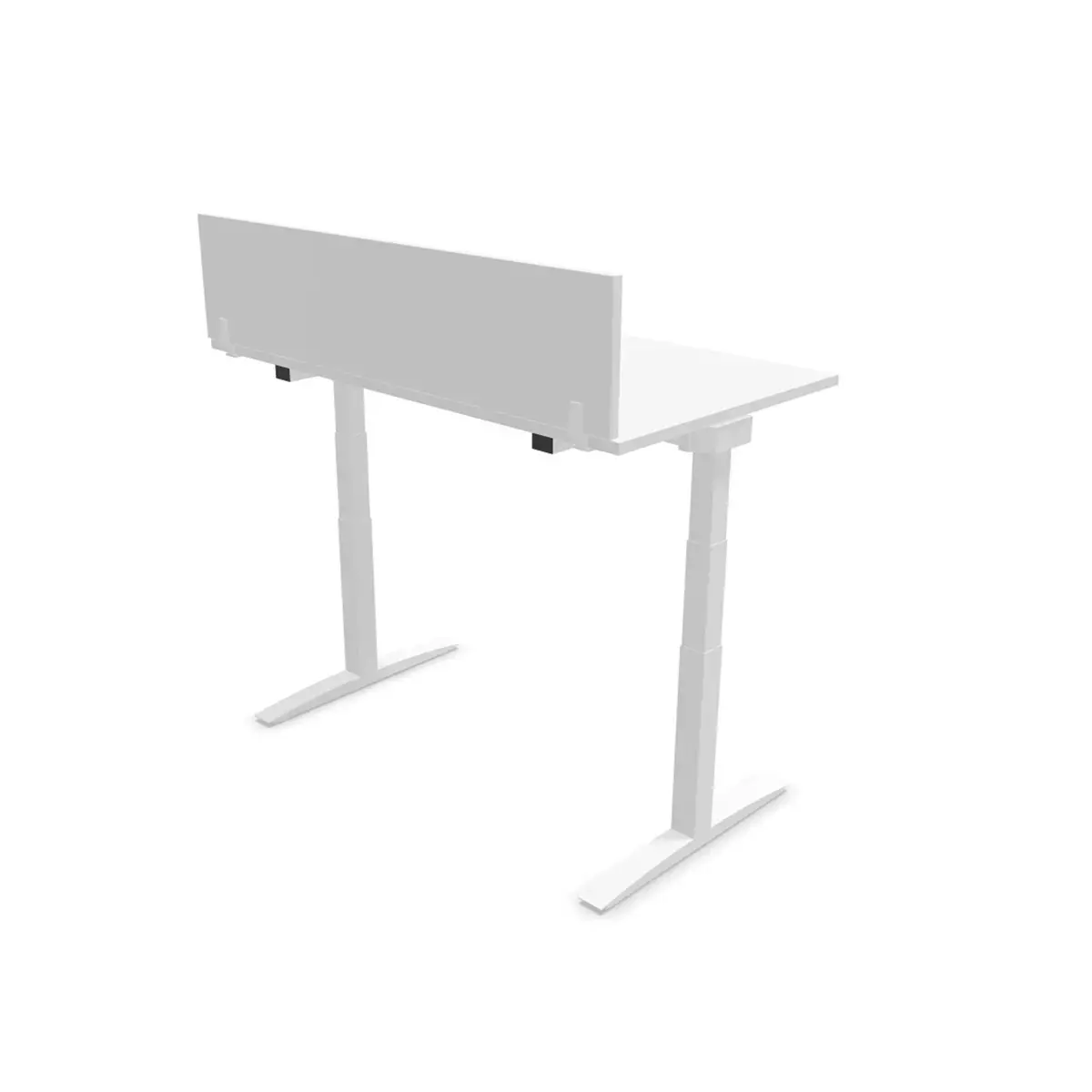 Cloisonnette pour bureau L 140 blanc/blanc