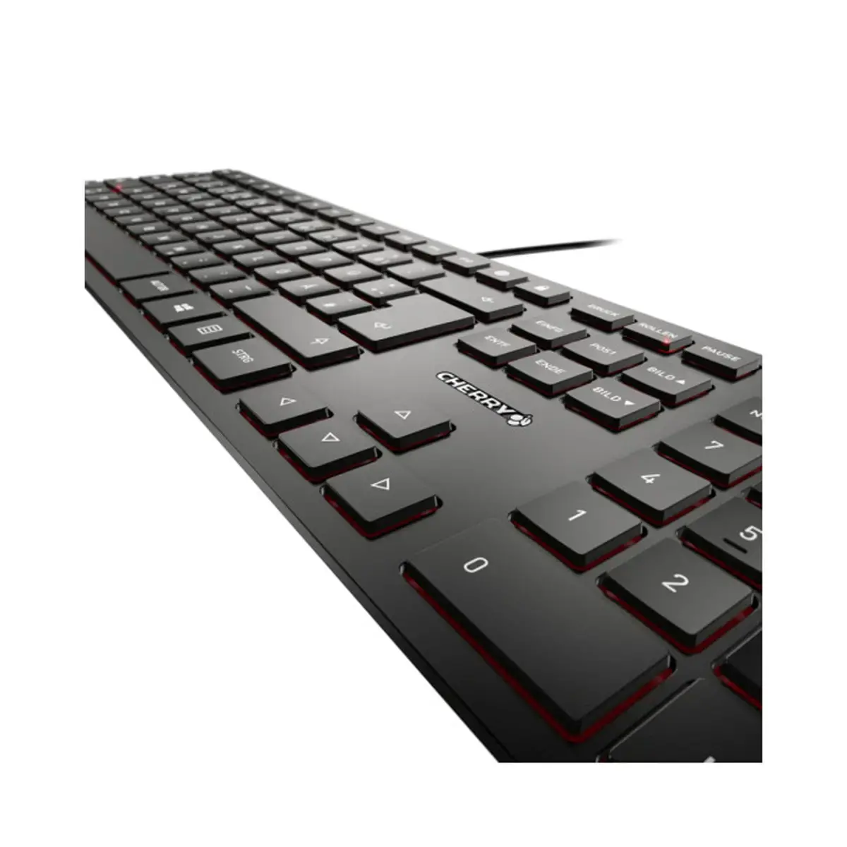 Clavier filaire KC 6000 SLIM - Extra-plat - Argent - Cherry