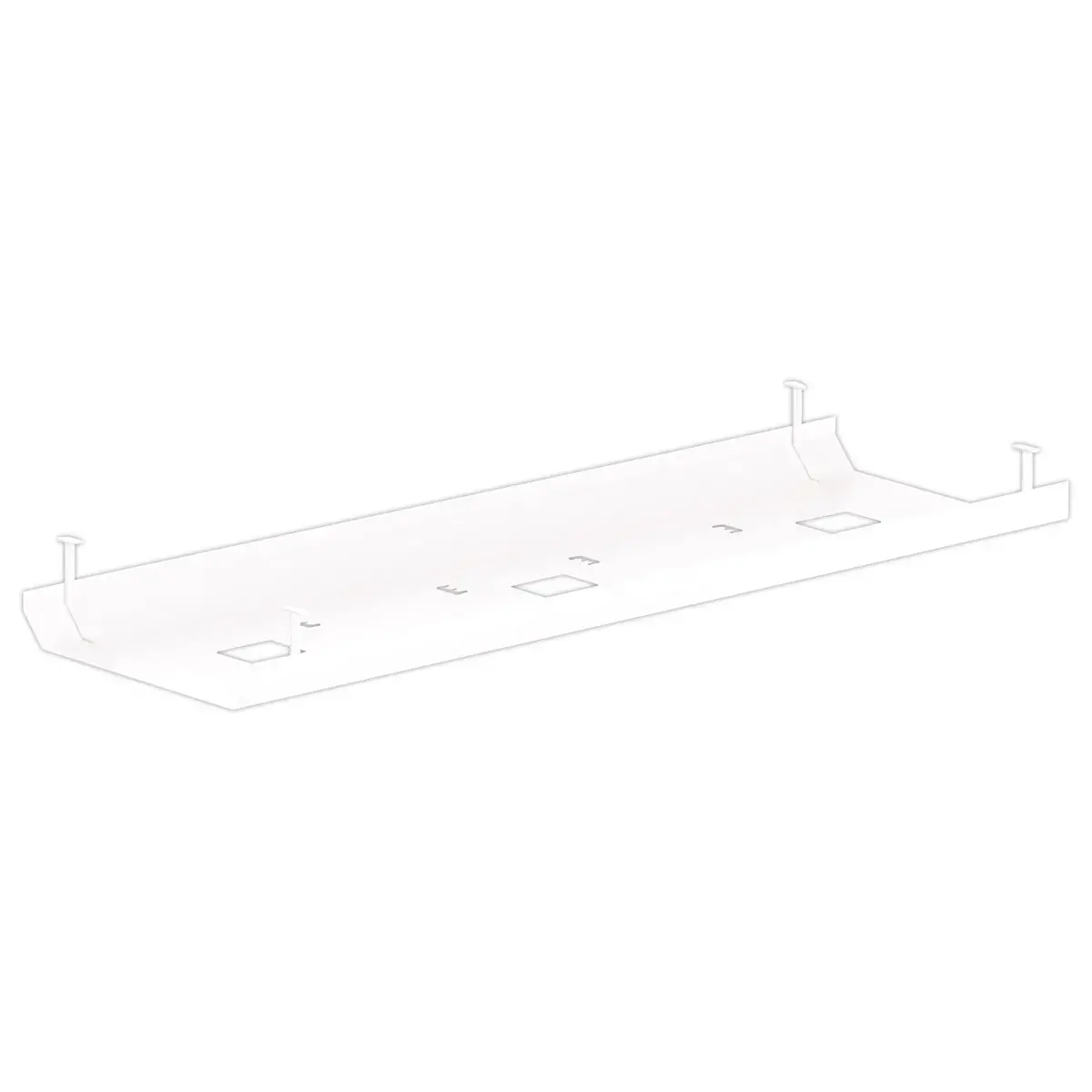 Goulotte double L 160 blanc